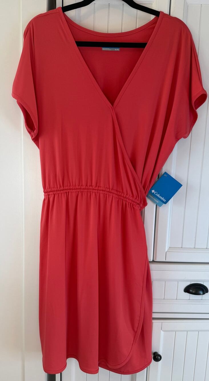Columbia Women's Chill River Wrap Dress Juicy Sz XL NWT